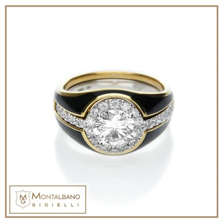 Anello Solitario smalto Componibile | Gioielli De Nobili